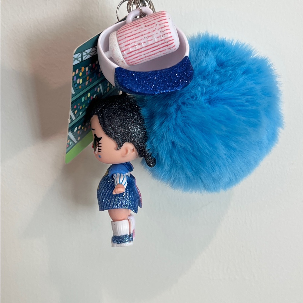 L.O.L. Surprise! Doll Keychain Fanime with Blue and Pink Pom Pom - Picture 3 of 5